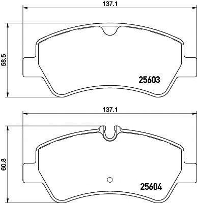 HELLA PAGID 8db355020721 -  Комплект тормозных колодок, дисковый тормоз